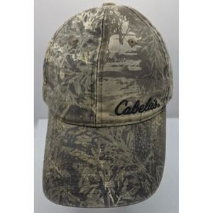 Cabelas Camouflage Strapback Cap OSFM Baseball Hat Camo Outdoor Hunting‎ Fishing